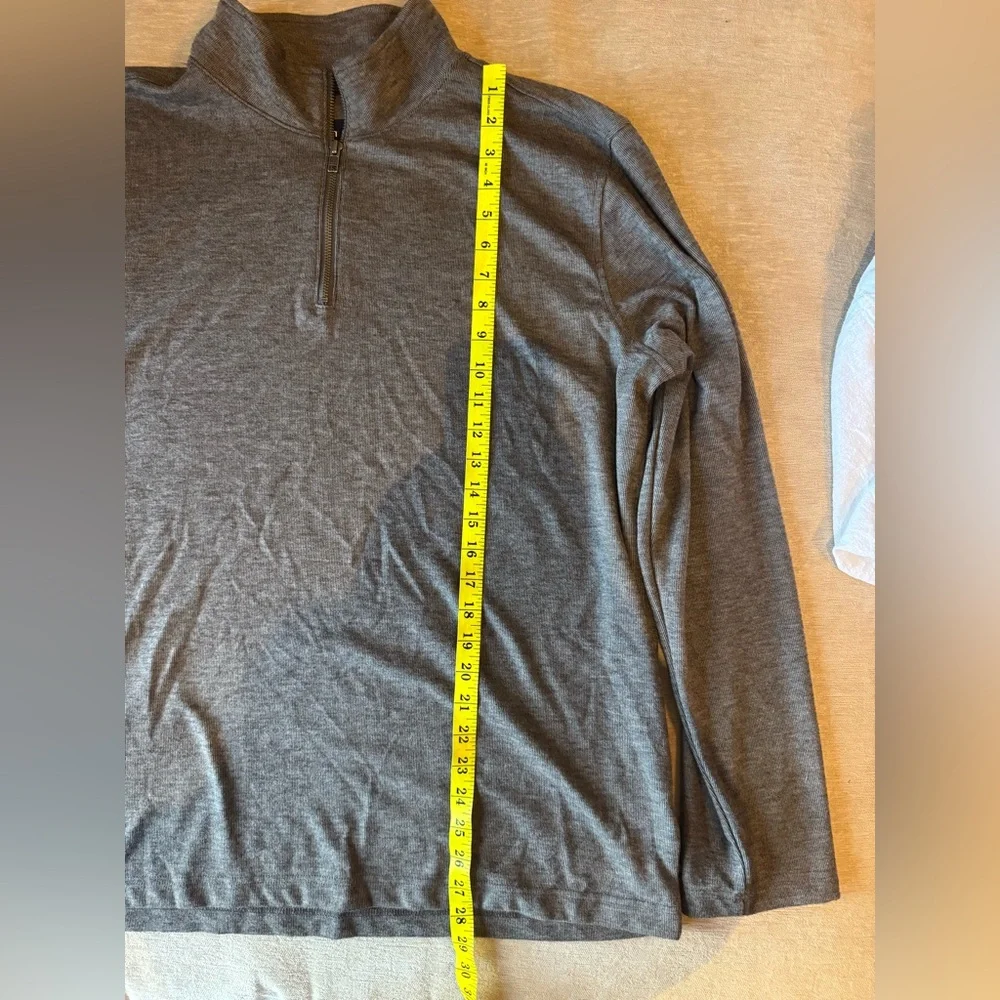 GAP Men’s Quarter Zip Pullover Sweater Charcoal Gray XL Long Sleeve Casual
